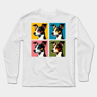 Rat Terrier Pop Art - Dog Lover Gifts Long Sleeve T-Shirt